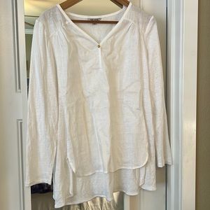 NIC + ZOE 💯 linen blouse BEAUTIFUL!